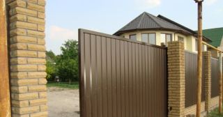 Купить откатные ворота из профнастила Кузнецк, цена от 1748 руб.