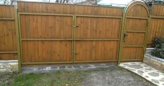 Купить распашные ворота деревянные Кузнецк, цена от 2725 руб.